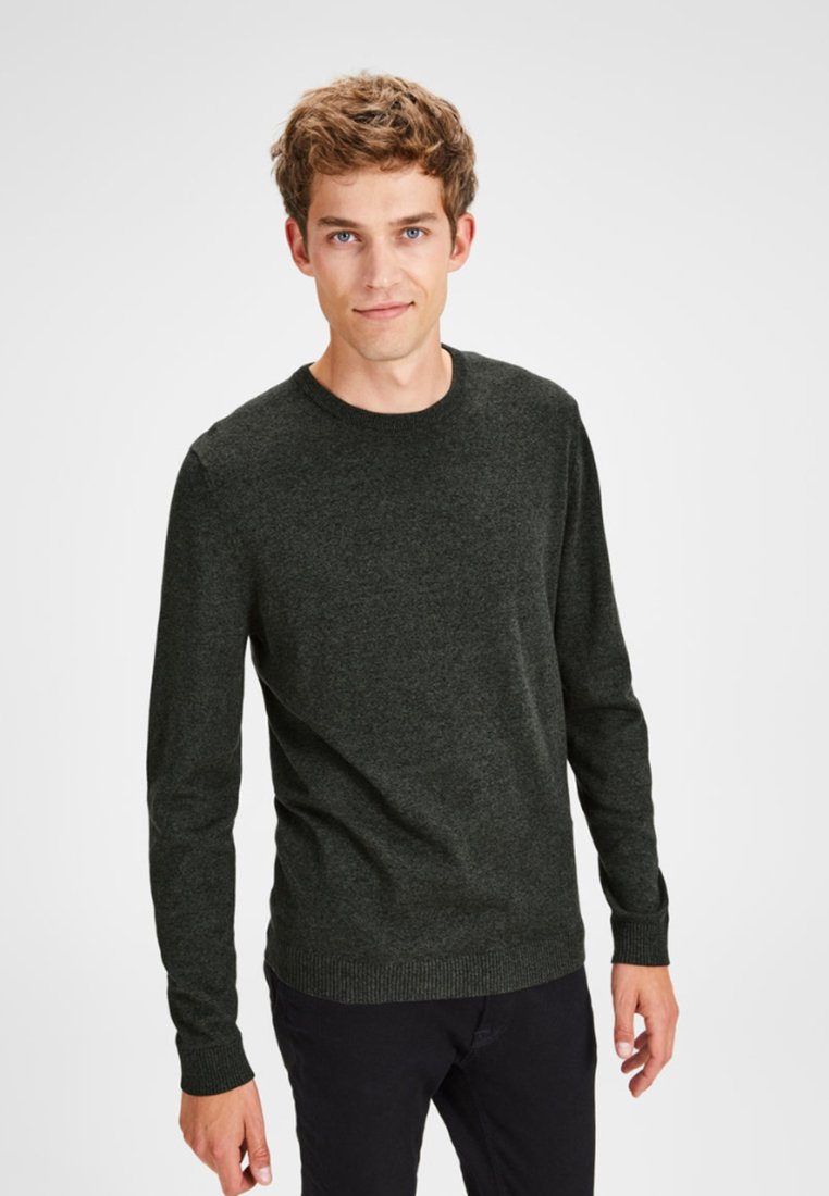 Jack & Jones JJEBASIC CREW NECK NOOS - Pullover - green