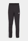 ESSENTIAL THREE STRIPES SINGLE  - Träningsbyxor - black/white