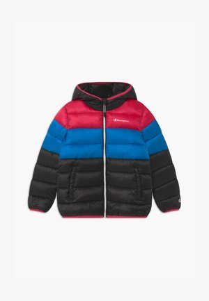 COLOR BLOCK UNISEX - Winter jacket - black/blue/pink