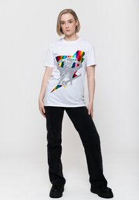 Paradiso Clothing DAVID BOWIE HOLOGRAPHIC UNISEX - Print T-shirt - white