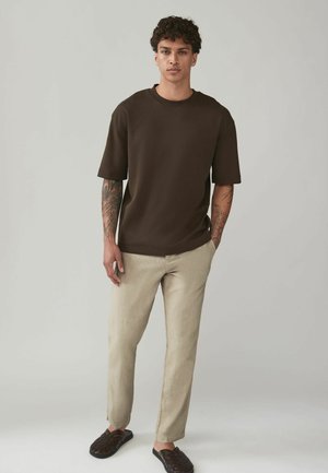 2 PACK REGULAR FIT - Kelnės - navy blue natural ecru