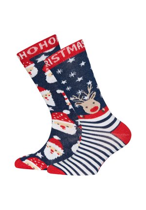 WEIHNACHTEN RENTIER 2 PACK - Socks - tinte