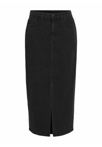 MIDI - Ozko oprijeto krilo - black denim