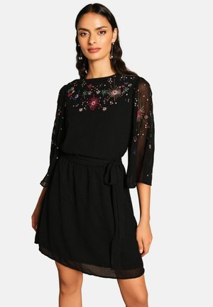 PETITE FIT - EMBELLISHED KIMONO SLEEVE  - Nappali ruha - black