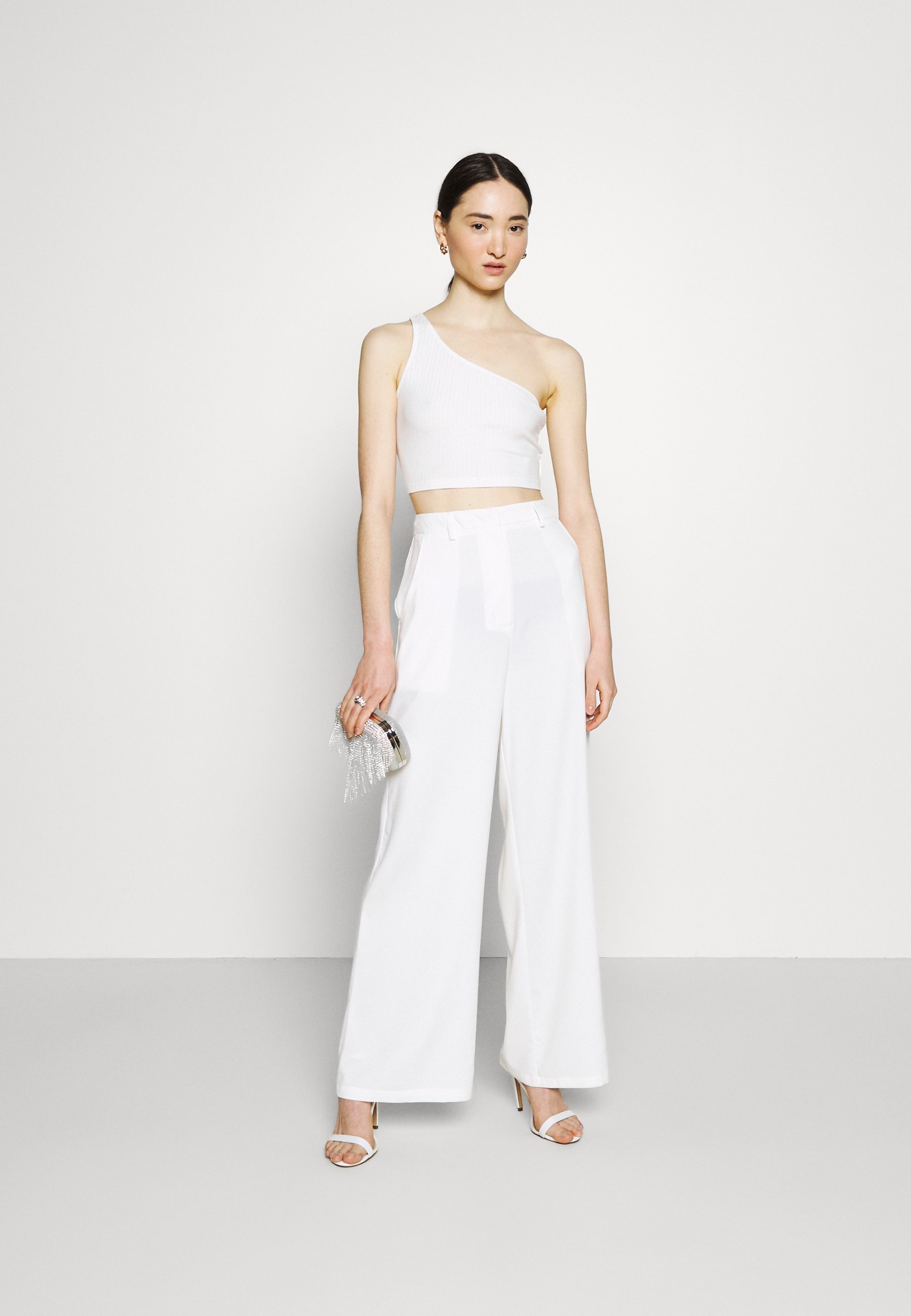 Glamorous WIDE LEG TROUSERS - Pantaloni - offwhite/avorio - Zalando.it