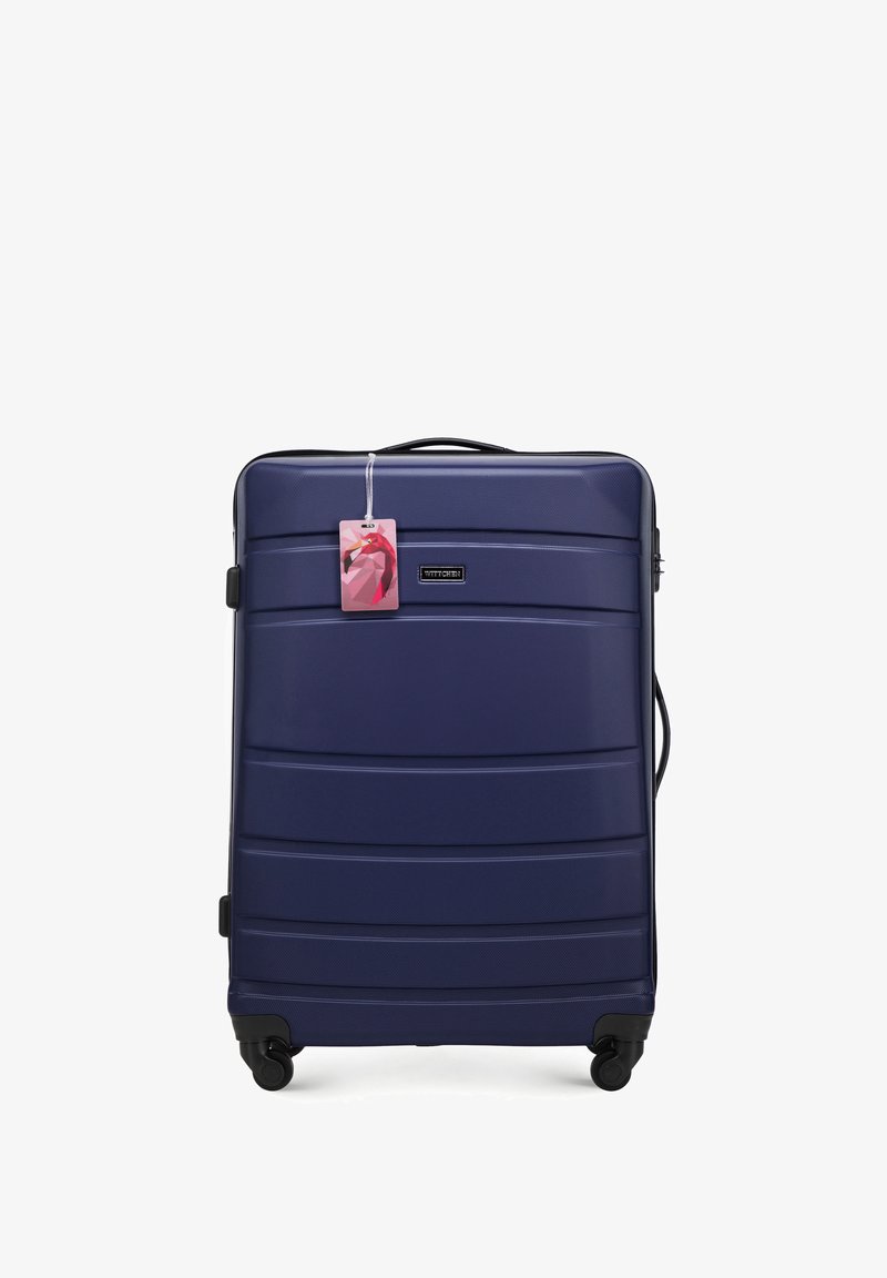 WITTCHEN LARGE SUITCASE WITH LUGGAGE TAG FROM ABS - Valise à roulettes - dark blue