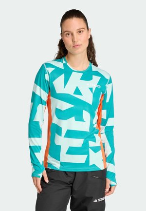 Adidas Terrex MULTI SYN - Longsleeve - semi flash aqua semi impact orange