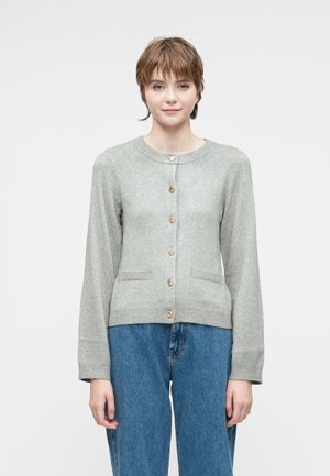ONLIBI ELLA - Casaco de malha - medium grey melange