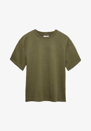 Marks & Spencer, PURE CREW NECK - T-shirt basique - khaki