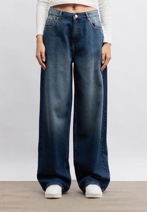 WIDE - Vaqueros a campana - azul