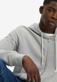 Levi's® THE ORIGINAL - Sweater met rits - charcoal heather xx