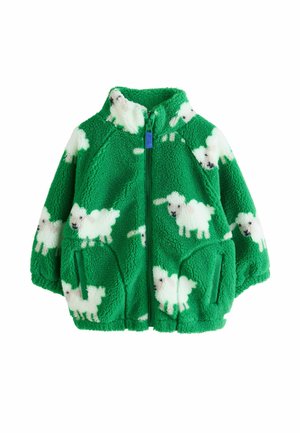 Next, REGULAR FIT - ALL OVER PRINT FLEECE - Fleece jacket - green sheep