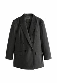 REGULAR FIT - Krátký kabát - grey pinstripe