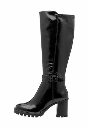 Tamaris Platåstövlar - black patent