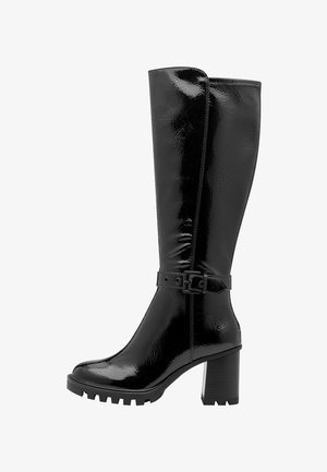 Tamaris Plateaulaarzen - black patent