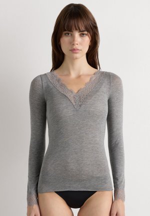 Intimissimi, V-NECK ULTRALIGHT - Langærmet T-shirt - grey