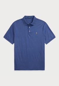 CUSTOM SLIM FIT SOFT COTTON POLO SHIRT - Polotričko - earth blue
