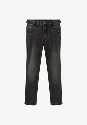 TOM TAILOR MATT - Jeans Slim Fit - clean mid stone black denim
