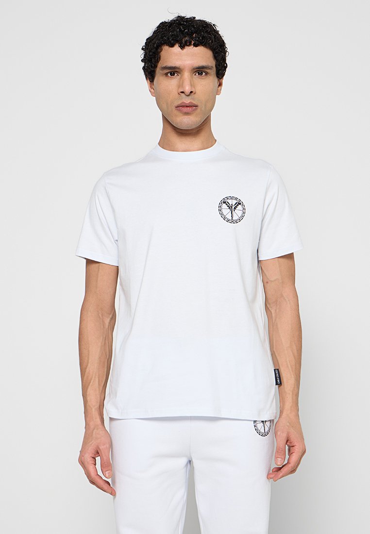 carlo colucci T-shirt print lichtblauw