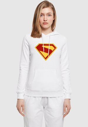 SUPERMAN NEW SHIELD LOGO BASIC - Hoodie - white