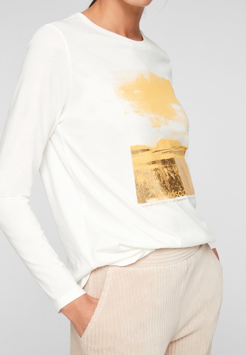 Damen T-Shirts | s.Oliver MIT WORDING Langarmshirt offwhite placed print/offwhite - TF62905 Damen T-Shirts | s.Oliver MIT WORDING Langarmshirt offwhite placed print/offwhite - TF62905