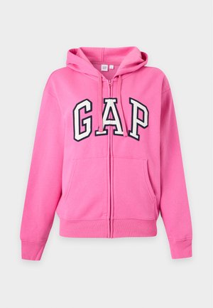 GAP, HERITAGE - Sweat zippé - phoebe pink