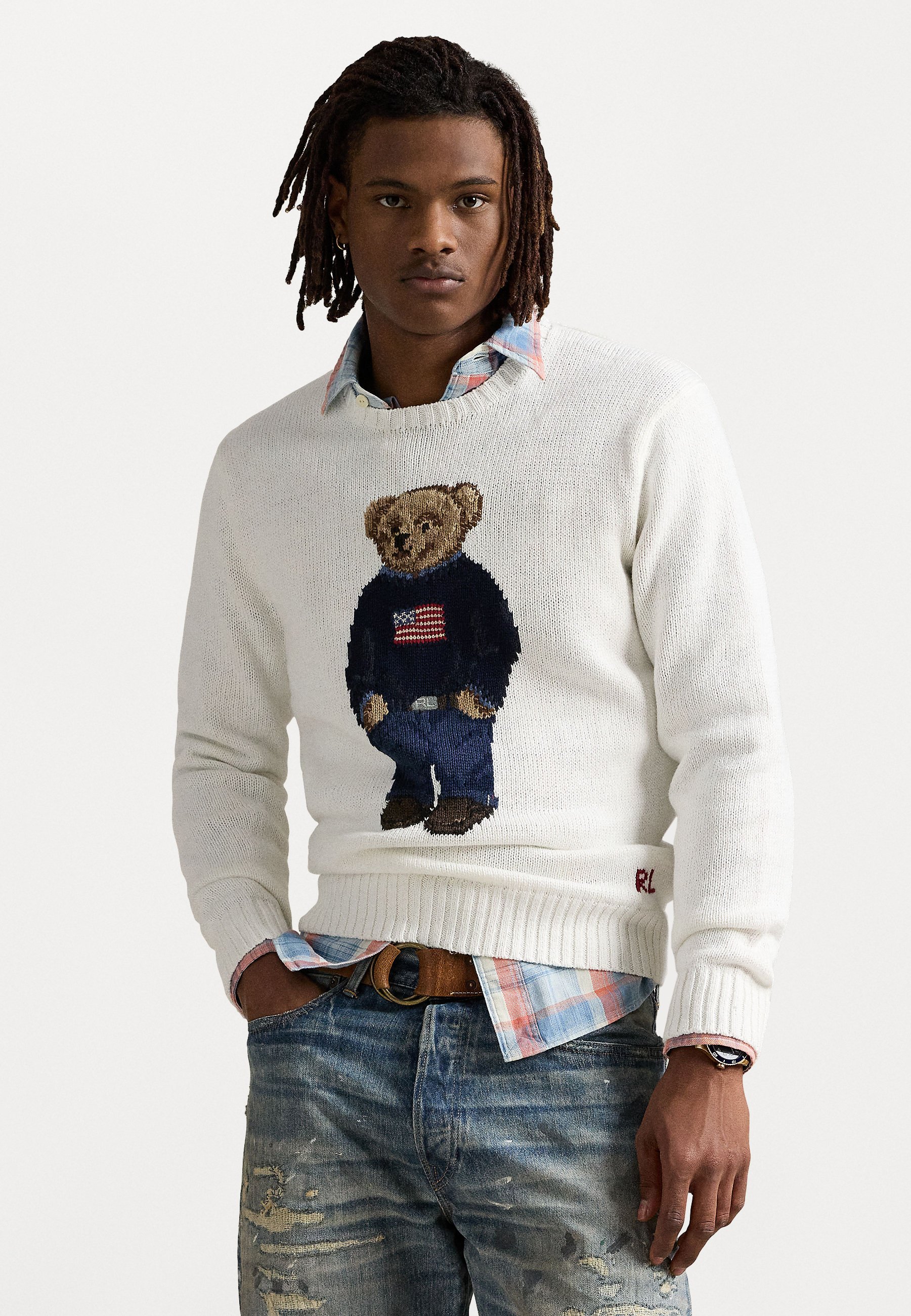 Polo Ralph Lauren UNISEX - Sweter/biały - Zalando.pl