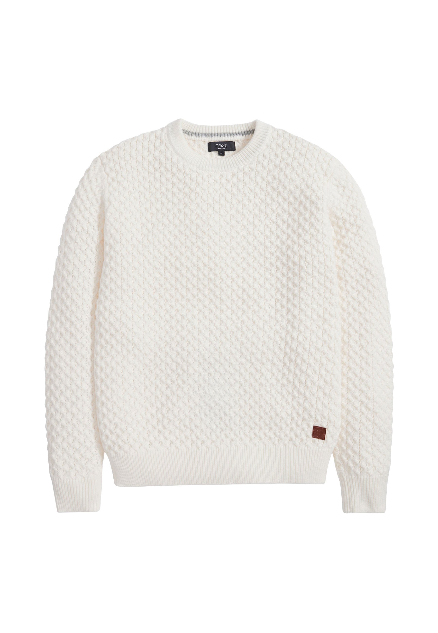 Next TEXTURED Trui off whitecrème Zalando.nl Massimo Dutti Trui whitecrème Zalando.nl