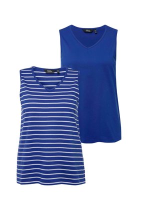 Ulla Popken, 2ER-PACK - Top -  blue