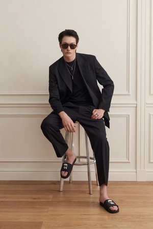 KARL LAGERFELD, KONDO II NFT SLIDE - Sandalias planas - black