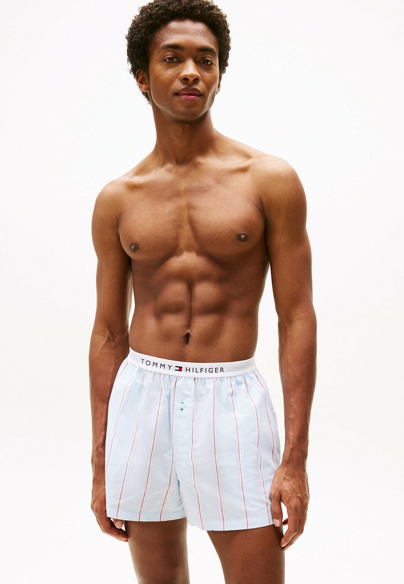 Tommy Hilfiger - POPLIN  - Pyjama bottoms - block stripe sweet blue, Enlarge