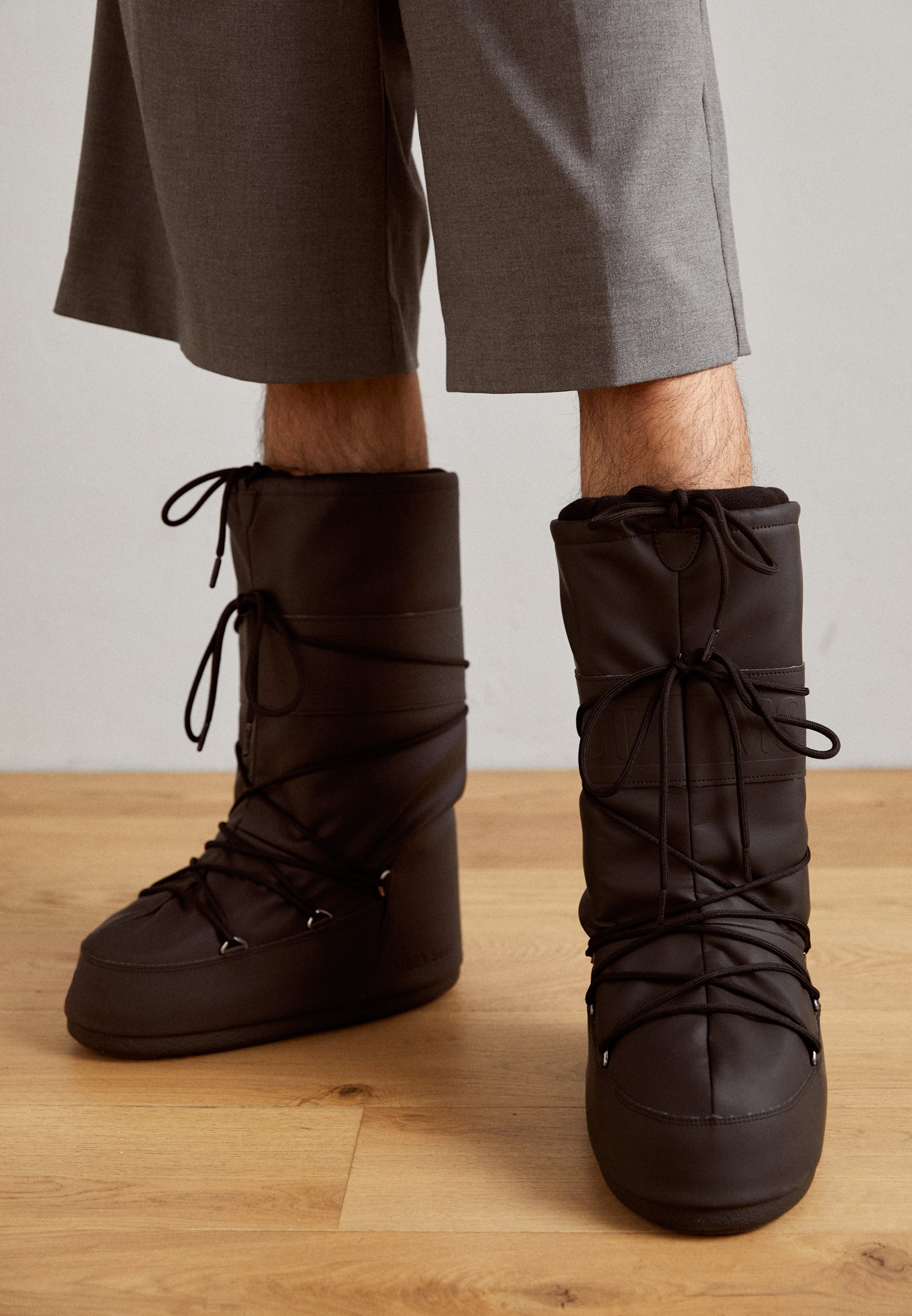 Moon Boot ICON - Schnürstiefel - black/schwarz - Zalando.de 