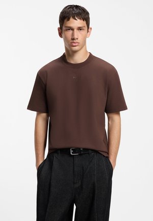 HUGO, DAPOLINO - T-Shirt basic - brown