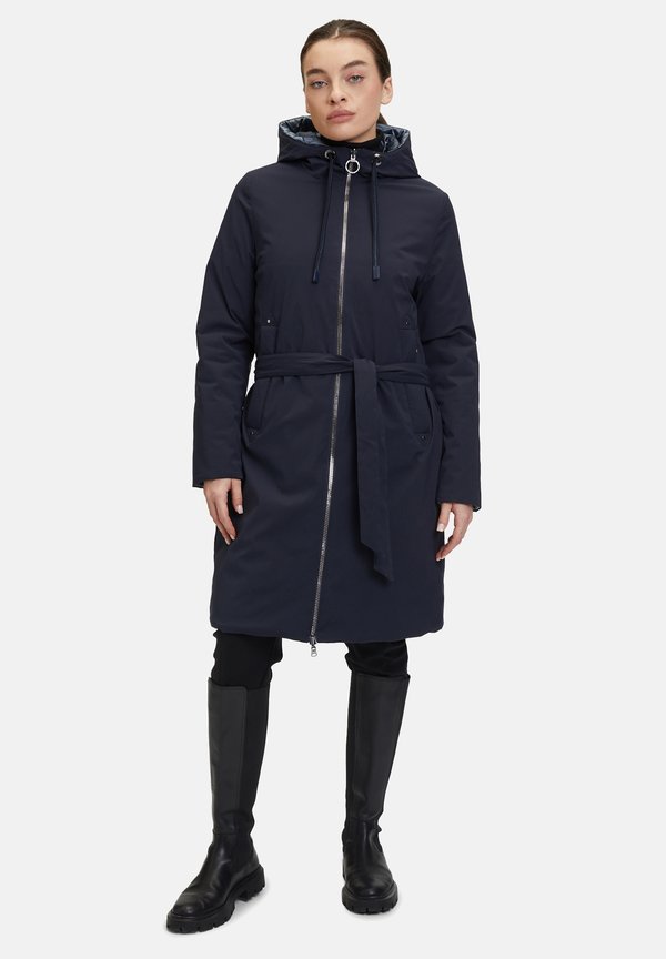 MIT KAPUZE - Wintermantel - dunkelblau