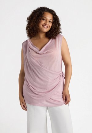 LUREX DRAPPEGGI - Top - rosa cipria