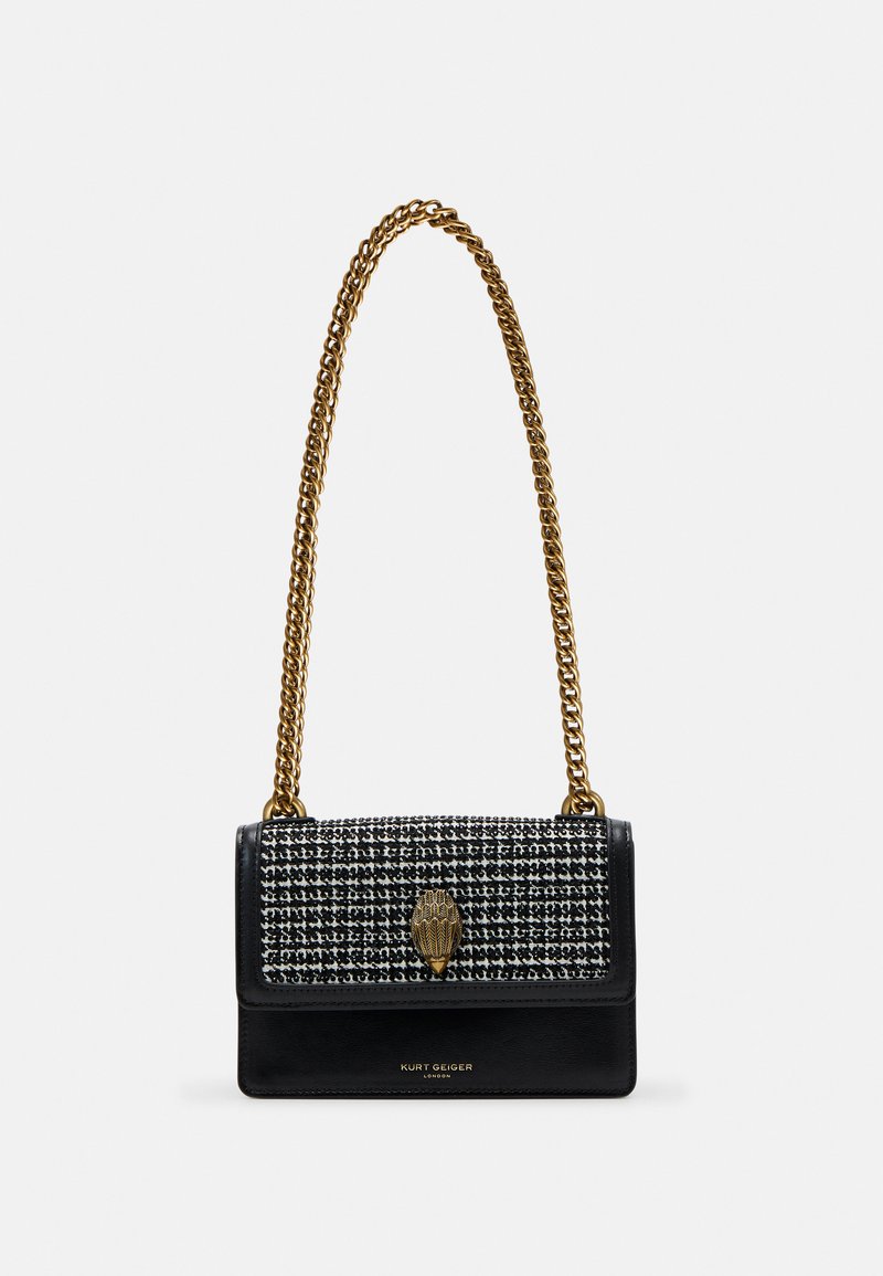 Kurt Geiger London SHOREDITCH FABRIC - Sac bandouli?�re - black/noir - ZALANDO.FR