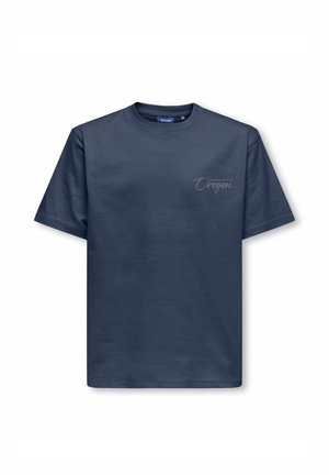 T-shirt print - blue nights