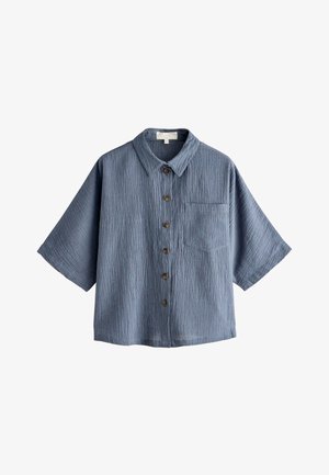 Next REGULAR FIT - TEXTURED SHORT SLEEVE - Košilová halenka - slate grey