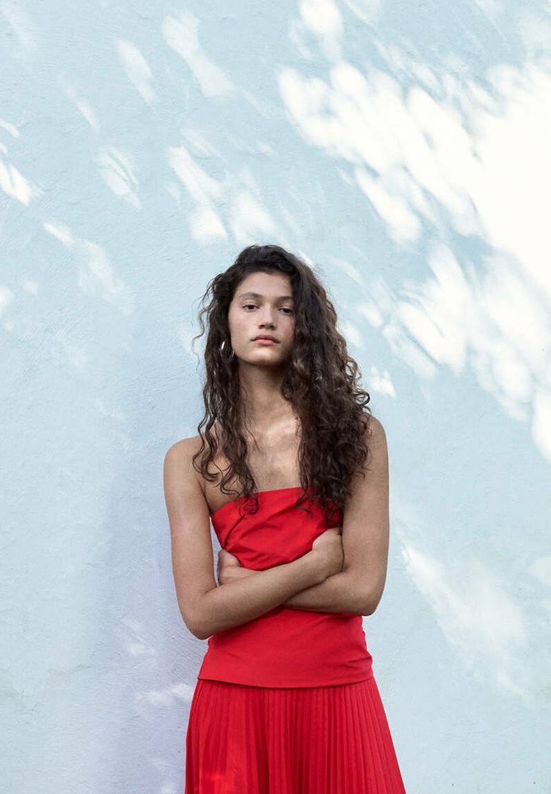 red mango dress Asymmetrical open-back dress