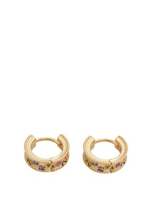 FOLKSY FLORAL HUGGIE - Korvakorut - gold-coloured