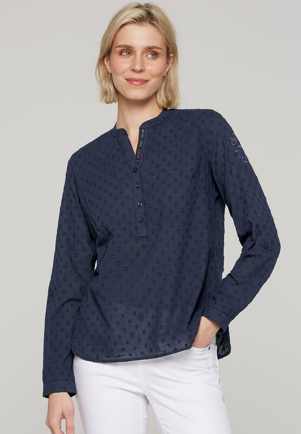 STRUKTURIERTE MIT AUSSCHNITT - Bluse