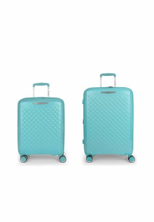 QUEENS 4 ROLLEN KOFFERSET 2-TEILIG MIT DEHNFALTE - Kofferset - verde menta