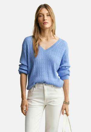 V-NECK  - Trui - hydrangea blue