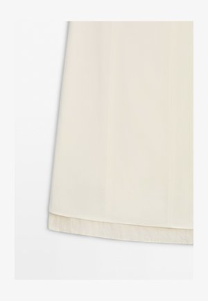 Massimo Dutti, DOUBLE-LAYERED MIDI SKIRT WITH SEAM DETAIL - Gonna a campana - white