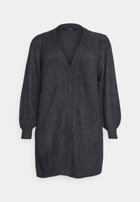 Vero Moda Curve Strickjacke - mottled dark grey