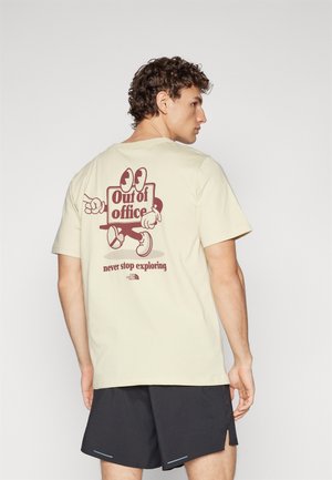 CARTOON LOGO RELAXED TEE - Print T-shirt - gravel