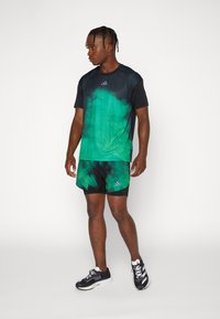 adidas Performance BRLN 2IN1 OUTDOOR - Pantalones montañeros cortos - black/vivid green