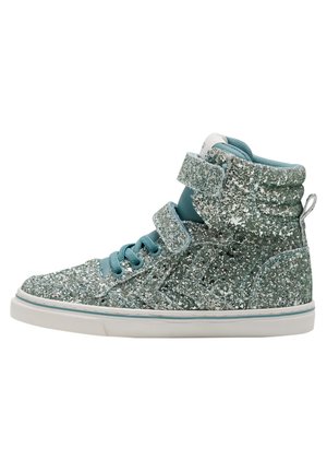 SLIMMER STADIL GLITTER JR - Sneakers hoog - mineral blue