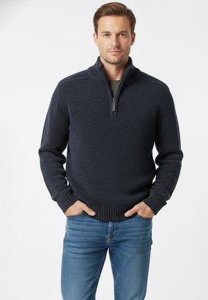 GENDIVE DE MEDIA CREMALLERA - Jersey de punto - azul marino