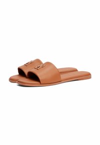 Tommy Hilfiger TH LOGO HARDWARE - Slip-on sandaler - cinnamon bark